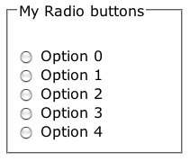 Example of a fieldset